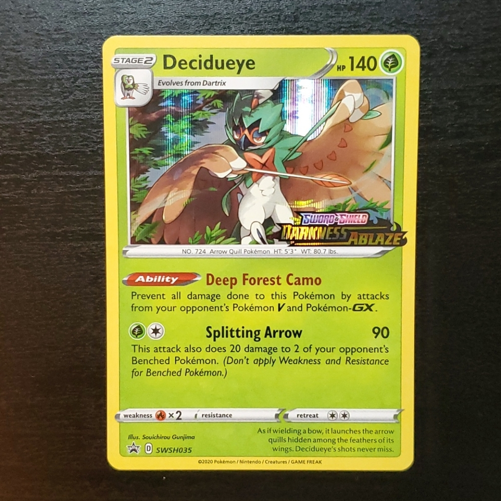 Decidueye Holo Prerelease Promo SWSH035 (NM)!